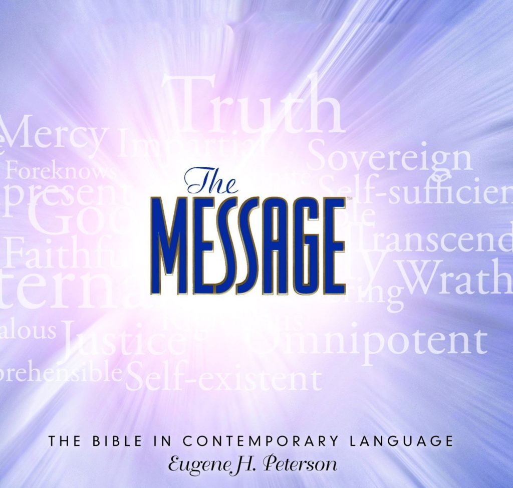 Audio bible. Message, the the New Testament in Contemporary language Peterson, Eugene h.. The message: the Bible in Contemporary. Bible in Contemporary English language.