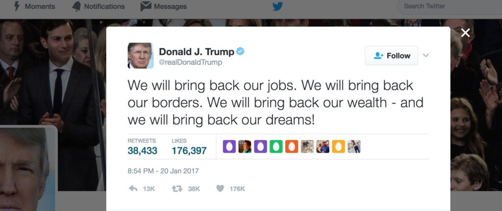 Donald Trump - Inspiration tweet